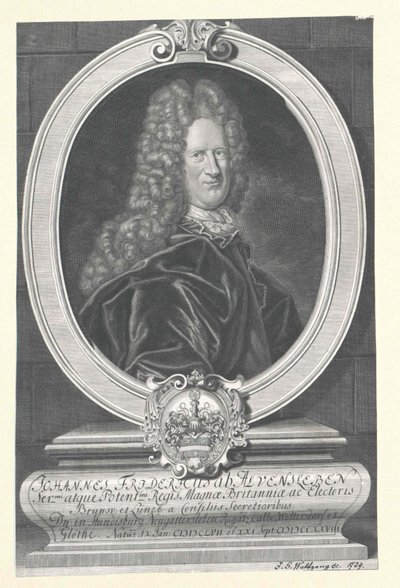 Johann Friedrich von Alvensleben (painettu) tekijältä Artist Unknown