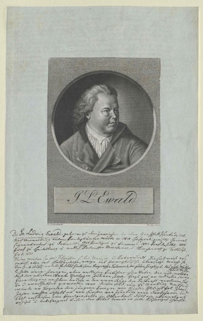 Johann Ludwig Ewald (painettu) tekijältä Artist Unknown