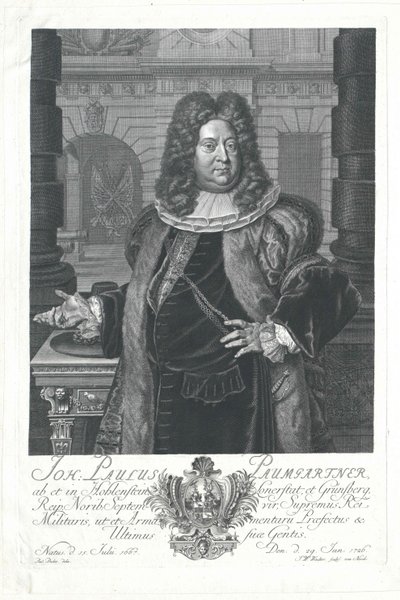 Johann Paul von Paumgartner von Holenstein ja Lonnerstadt tekijältä Artist Unknown