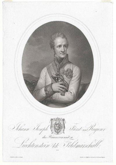 Johann Liechtensteinin kreivi tekijältä Artist Unknown