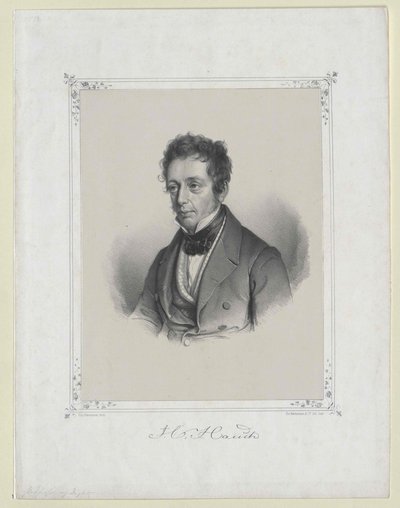 Johannes Carsten Hauch (painettu) tekijältä Artist Unknown
