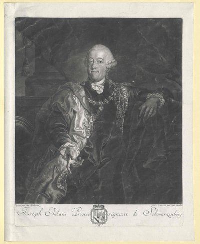 Joseph Adam Johann Nepomuk kreivi von Schwarzenberg (huippu) tekijältä Artist Unknown