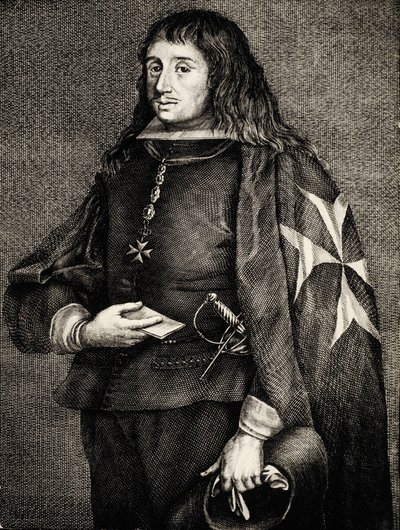 Juan Jose de Austria (1629-1679). Espanjalainen infantti (prinssi), kuningas Filip IV:n ja teatterinäyttelijä Maria Calderonan poika. Kaiverrus. Kaiverrus. tekijältä Artist Unknown