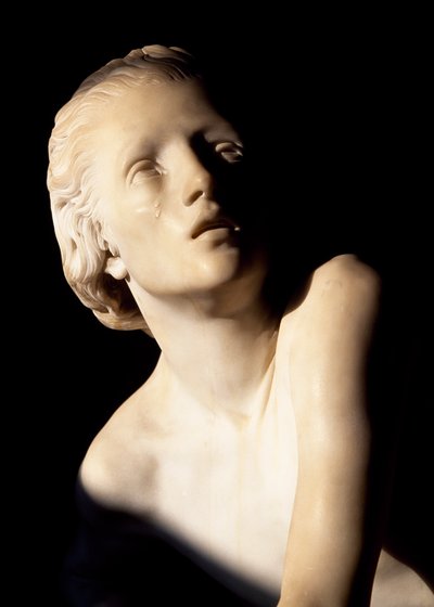 Juliet Capulet, yksityiskohta patsaasta, Julian hauta, entinen Pyhän Fransiskuksen luostari, Corso, Verona (Unescon maailmanperintöluettelo, 2000), Veneto, Italia. tekijältä Artist Unknown