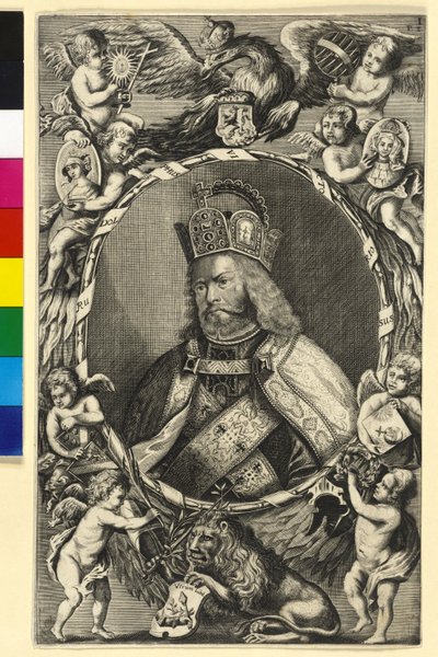 Habsburgin kuningas Rudolf I tekijältä Artist Unknown