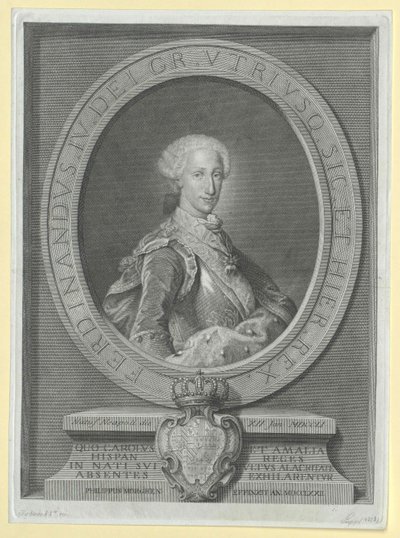 Sisilian kuningas Ferdinand I tekijältä Artist Unknown