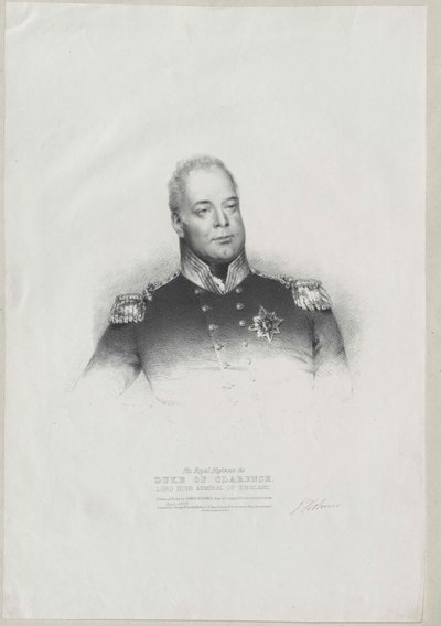 Englannin kuningas William IV tekijältä Artist Unknown