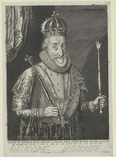 Ranskan kuningas Henrik IV tekijältä Artist Unknown