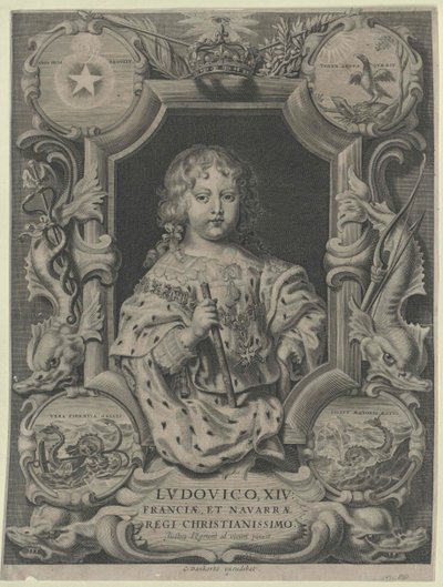 Ranskan kuningas Ludvig XIV tekijältä Artist Unknown