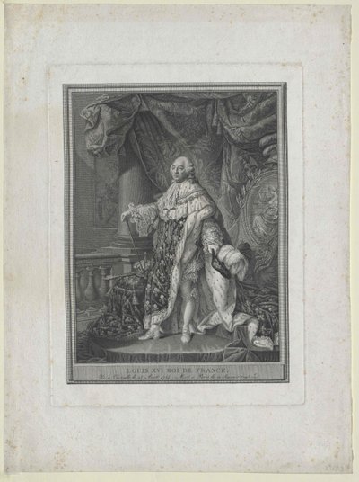 Ranskan kuningas Ludvig XVI tekijältä Artist Unknown