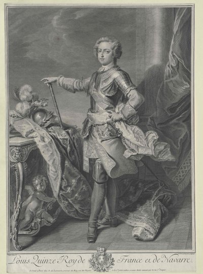 Ranskan kuningas Ludvig XV tekijältä Artist Unknown