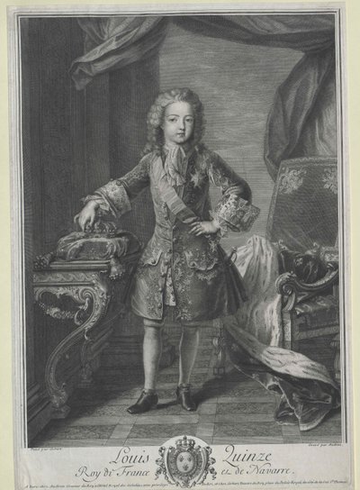 Ranskan kuningas Ludvig XV tekijältä Artist Unknown
