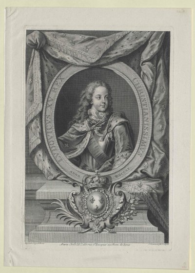 Ranskan kuningas Ludvig XV tekijältä Artist Unknown