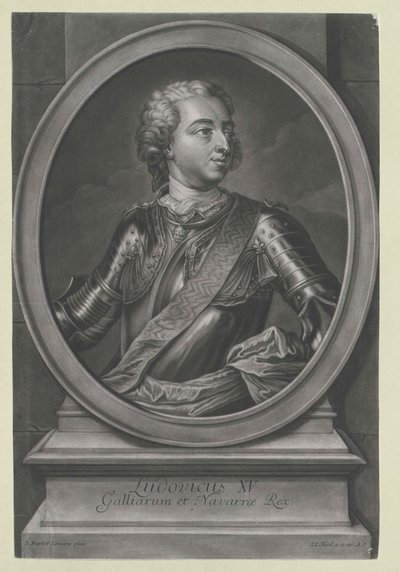 Ranskan kuningas Ludvig XV tekijältä Artist Unknown