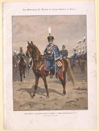 Italian kuningas Humbert I tekijältä Artist Unknown