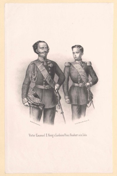 Italian kuningas Victor Immanuel II tekijältä Artist Unknown