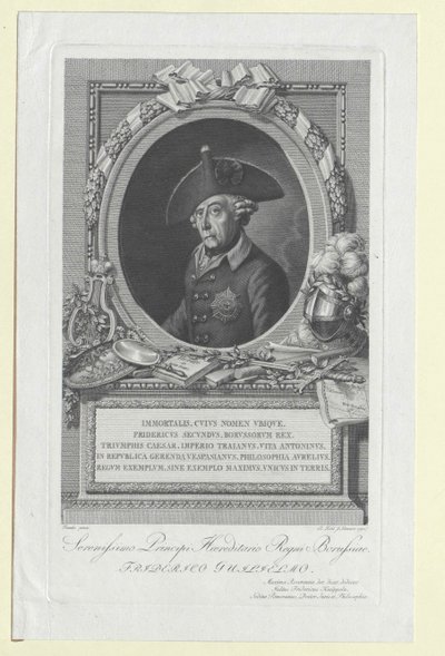 Preussin kuningas Frederic II tekijältä Artist Unknown