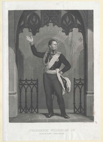 Preussin kuningas Fredrik Vilhelm IV tekijältä Artist Unknown