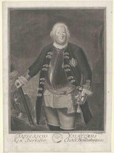 Preussin kuningas Fredrik Vilhelm I tekijältä Artist Unknown