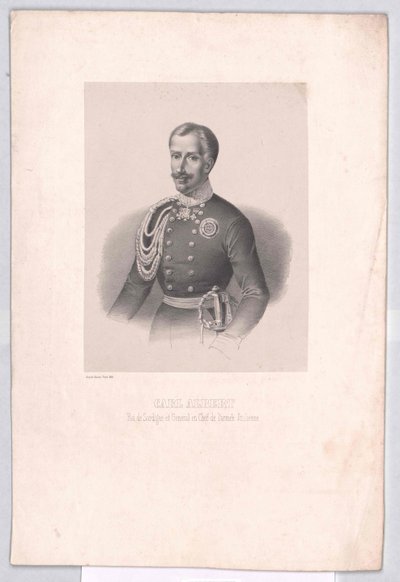 Sardinian kuningas Kaarle Albert tekijältä Artist Unknown