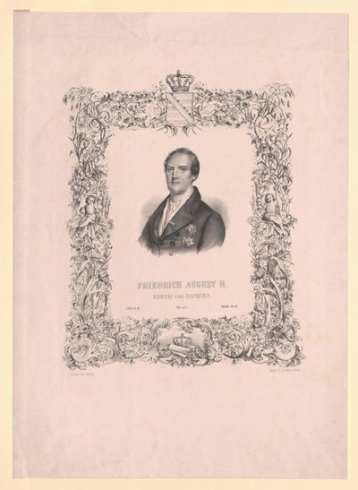 Saksin kuningas Frederic August II tekijältä Artist Unknown