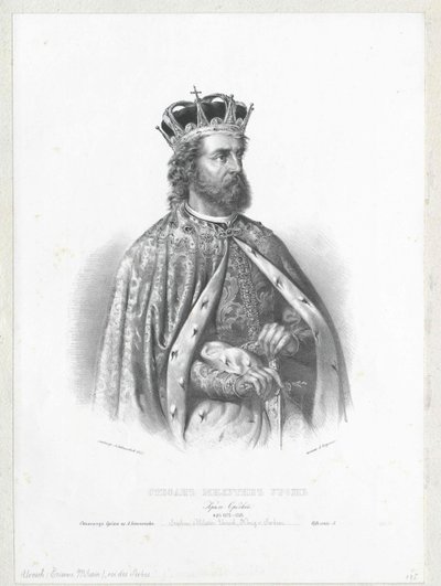 Serbian kuningas Stephen Urosch II tekijältä Artist Unknown