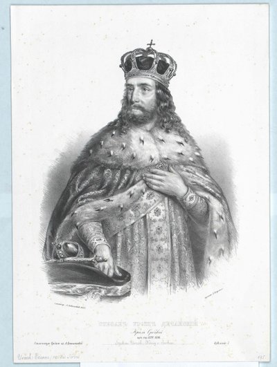 Serbian kuningas Stephen Urosch II tekijältä Artist Unknown