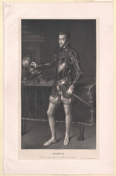 Espanjan kuningas Philipp II tekijältä Artist Unknown
