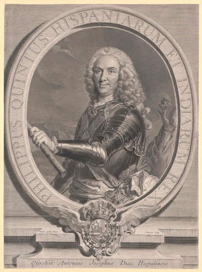 Espanjan kuningas Philipp V. tekijältä Artist Unknown