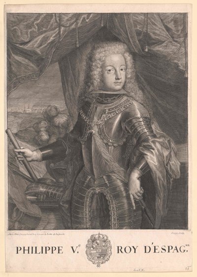 Espanjan kuningas Philipp V. tekijältä Artist Unknown