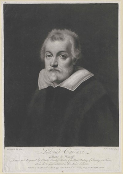 Lodovico Carracci (painettu) tekijältä Artist Unknown