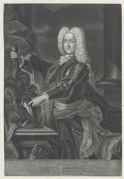 Ludwig Gottfried kreivi Hohenlohe-Waldenburg-Pfedelbach tekijältä Artist Unknown
