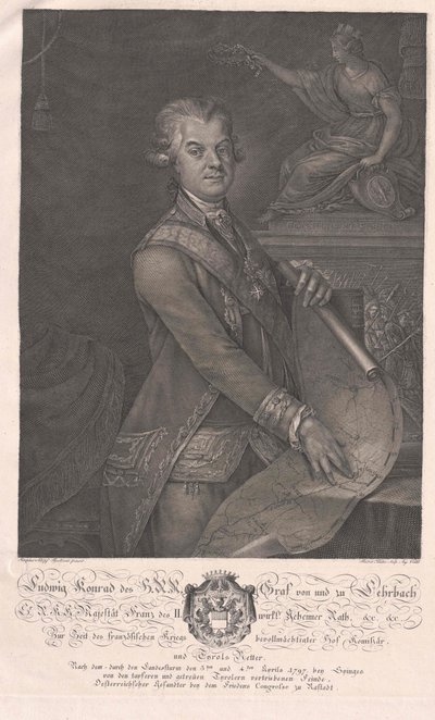 Ludwig Konrad kreivi Lehrbach tekijältä Artist Unknown