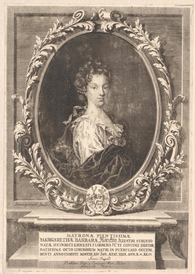 Margarethe Barbara Struve (tulosta) tekijältä Artist Unknown