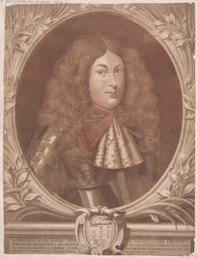 Brandenburg-Ansbachin markkuri Johann Friedrich (tulosta) tekijältä Artist Unknown