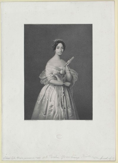 Maria-prinsessa Ysenburg ja Buedingen tekijältä Artist Unknown