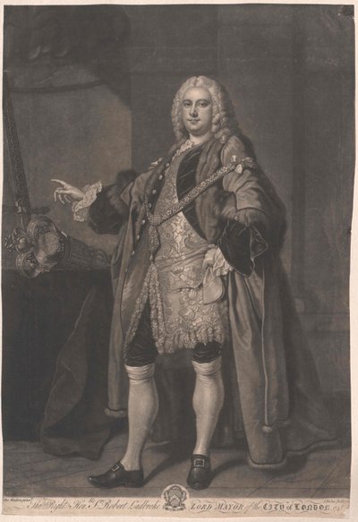 Lontoon pormestari Robert Ladbroke tekijältä Artist Unknown
