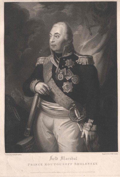 Mihail Ilarinovitš Golenishtshev ruhtinas Kutuzov-Smolenski tekijältä Artist Unknown
