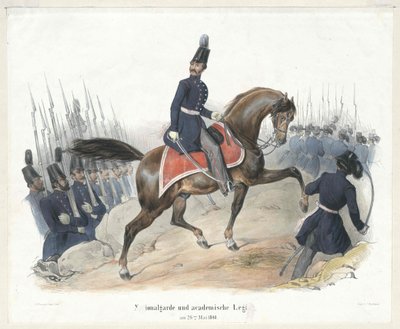 Kansalliskaarti ja kollegiaallegioona 26. toukokuuta 1848 tekijältä Artist Unknown