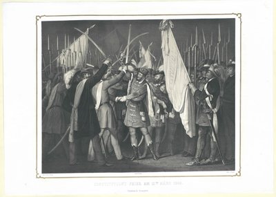 Perustuslakiseremoniasta 15. maaliskuuta 1848 tekijältä Artist Unknown