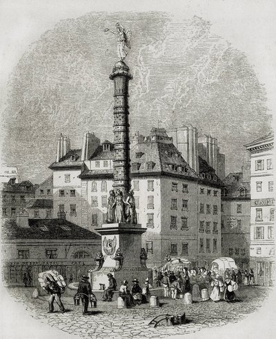 Pariisi. Vesimyyjät Place Chatelet