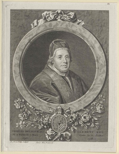 Paavi Klemens XIII (painettu) tekijältä Artist Unknown