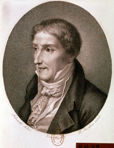 Alessandro Voltan muotokuva (kaiverrus) tekijältä Artist Unknown