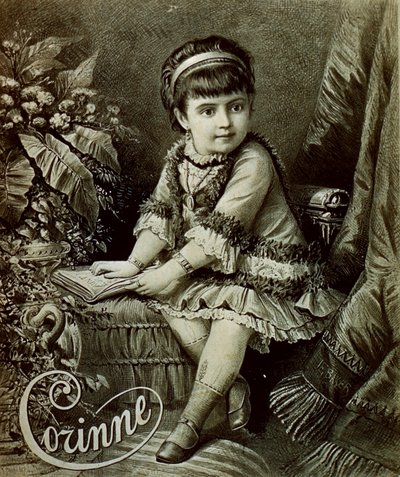 Muotokuva Corinne, lapsinäyttelijä tekijältä Artist Unknown