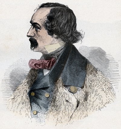 Muotokuva ELISHA KENT KANE amerikkalainen arktinen tutkimusmatkailija tekijältä Artist Unknown
