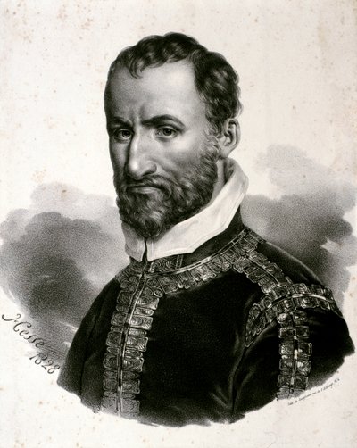Giovanni Palestrinan muotokuva (etsaus) tekijältä Artist Unknown