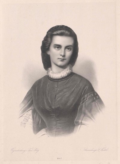 Baijerin prinsessa Gelnhausen Marie (tulosta) tekijältä Artist Unknown