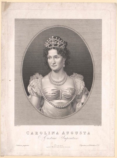 Baijerin prinsessa (1792-1873) Caroline tekijältä Artist Unknown