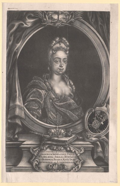 Brunswick-Lueneburgin prinsessa Wilhelmine Amalie tekijältä Artist Unknown