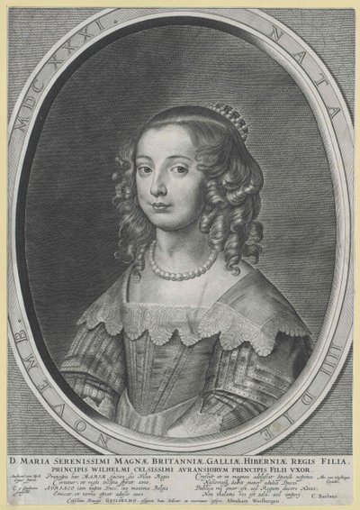 Englannin prinsessa Mary (tulosta) tekijältä Artist Unknown
